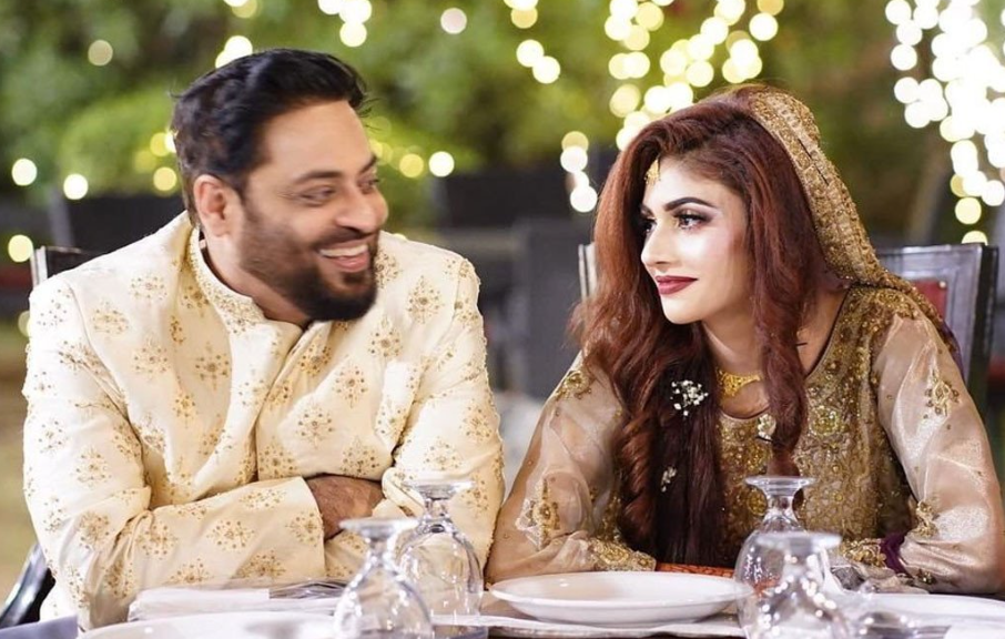 Aamir Liaquat Hussain and his third wife, Dania Shah