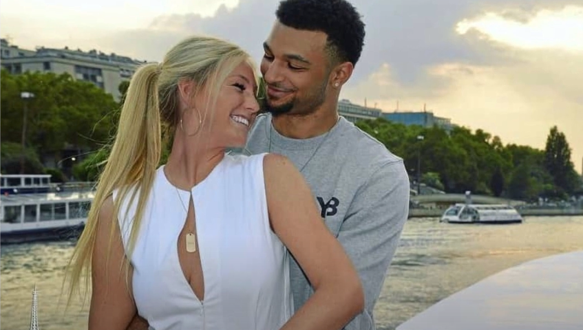 Harper Hempel and Jamal Murray