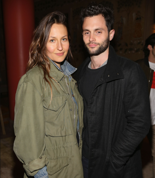 Penn Badgley and his wife, Domino