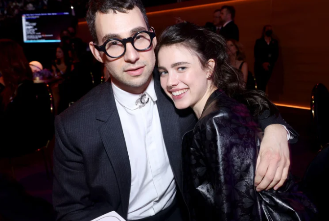 Jack Antonoff and his fiancee, Margaret Qualley