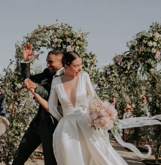 Kevin-Prince Boateng and his wife, Valentina