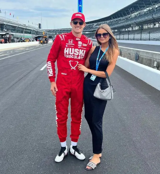 Marcus Ericsson and his girlfriend, Iris Tritsaris Jondahl