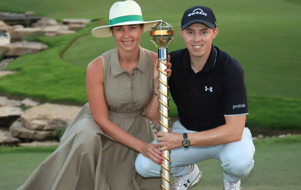 Matt Fitzpatrick and his girlfriend, Deniz Khazaniuk