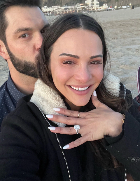 Andi Dorfman with her engagement ring
