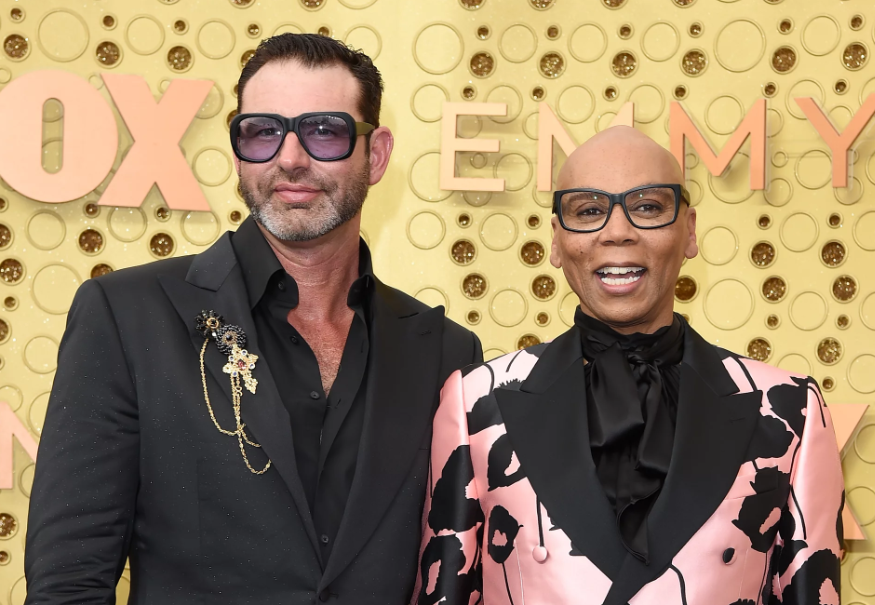 RuPaul and her husband