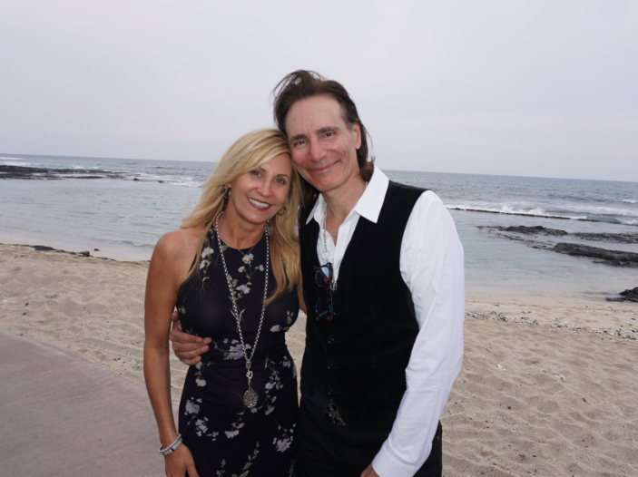 Steve Vai and his wife