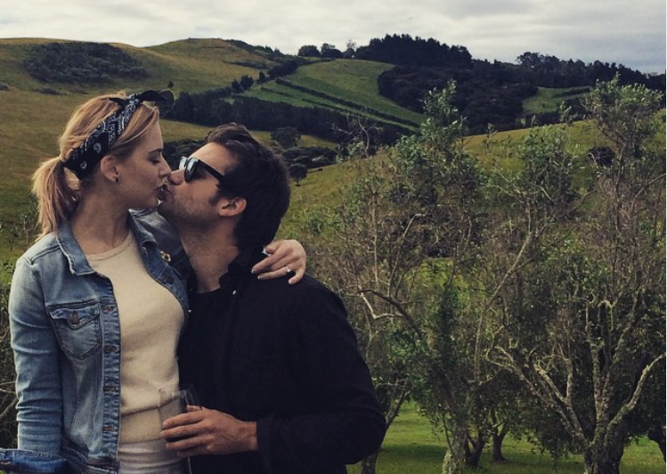 Alexandra Breckenridge and her husband Casey Hooper