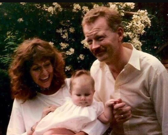 Elisabeth Sladen with her husband, Brian Miller and their daughter, Sadie Miller