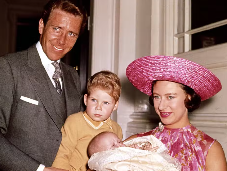 Princess Margaret with her husband, Antony Armstrong-Jones and their kids