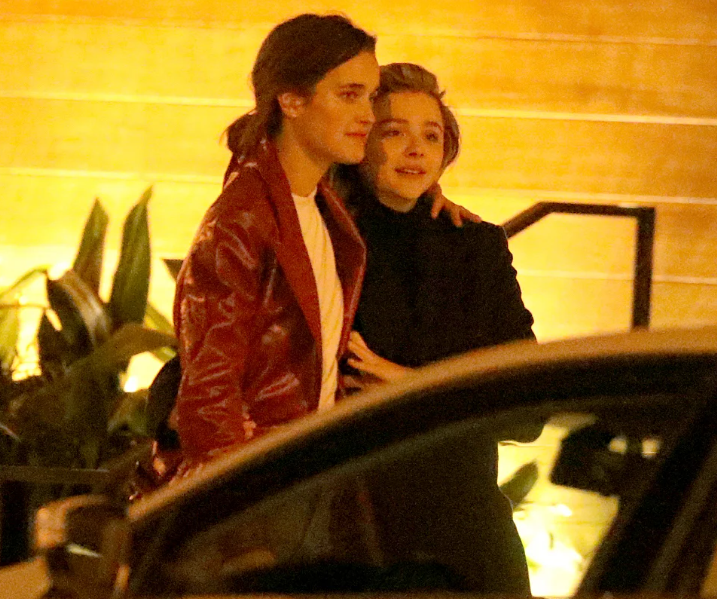 Chloe Grace Moretz spotted with Kate Harrison