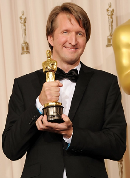 Tom Hooper with his Oscar