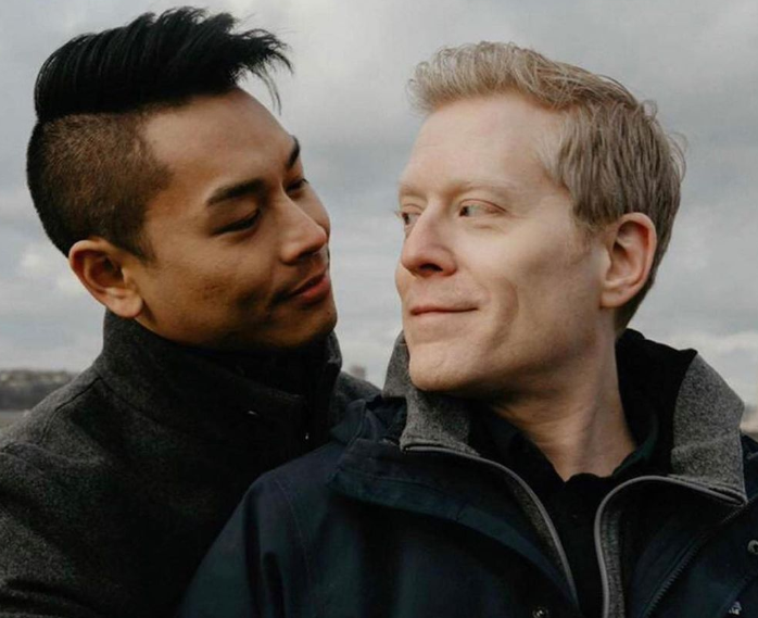 Anthony Rapp and his partner, Ken