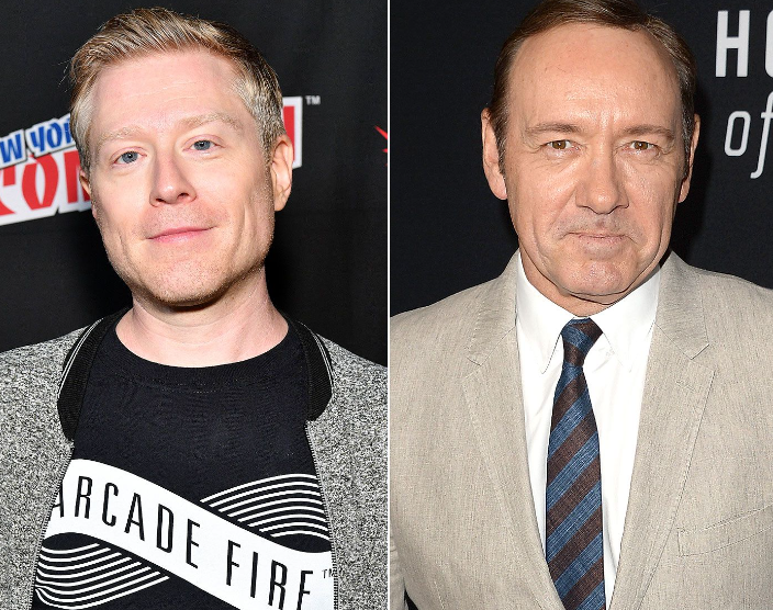 Anthony Rapp (left) and Kevin Spacey (right)