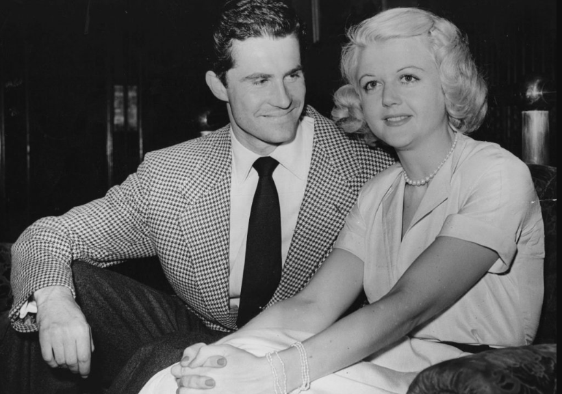 Angela Lansbury and her husband, Peter Shaw