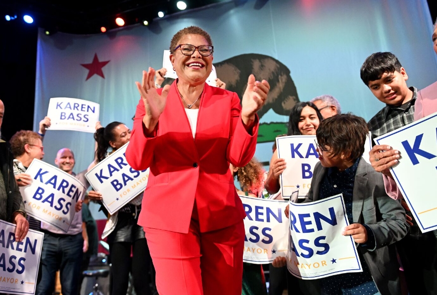 Karen Bass Becomes First Woman Elected as Los Angeles Mayor