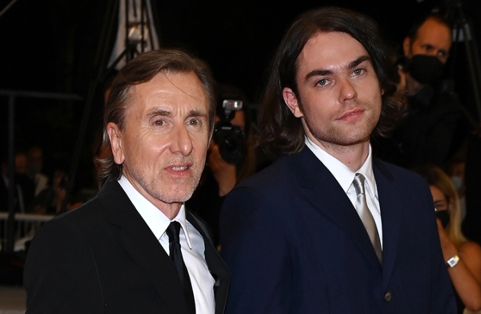Cormac Roth and his dad, Tim Roth