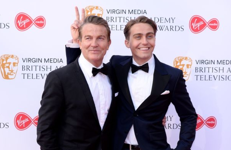 Barney Walsh and his father, Bradley Walsh