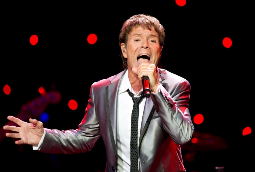 Cliff Richard performing in the stage