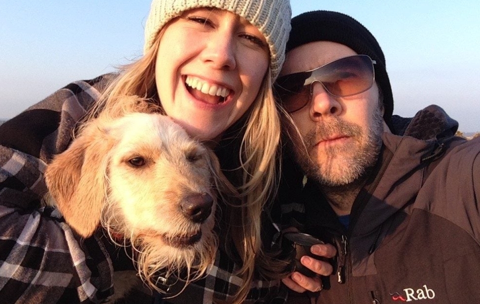 Rhod Gilbert and his wife, Sian Harries