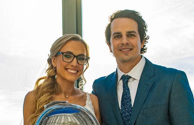 Kim Timpf and her husband, Cameron Friscia