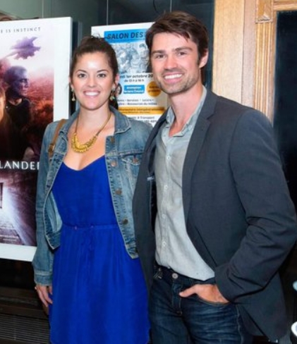 Corey Sevier and his wife Kate Pragnell on premiere of The Northlander at Montreal World film festival
